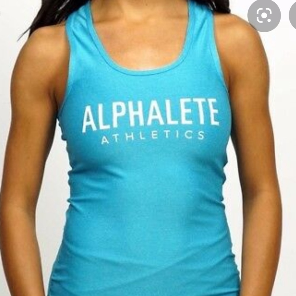 Alphalete racerback tank (cropped)